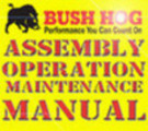 Thumbnail BUSH HOG BH650 BH750 BH850 BH950 OPERATION OWNERS MANUAL