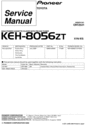 Thumbnail PIONEER KEH-8056ZT SERVICE MANUAL Thumbnail PIONEER KEH-8056ZT SERVICE MANUAL