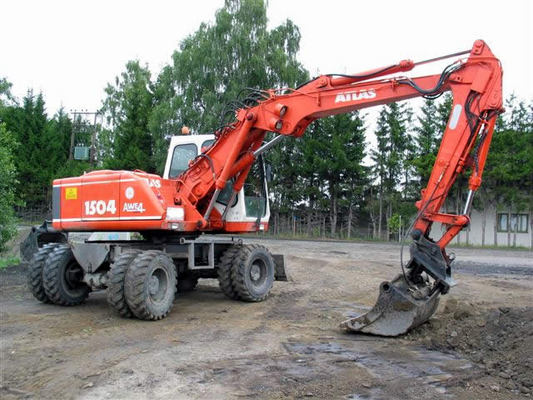 Product picture ATLAS 1504 M Excavator Parts part manual IPL not workshop