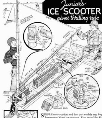 Product picture Build a Wind Powered Ice Yacht Scooter Guide Plans VINTAGE