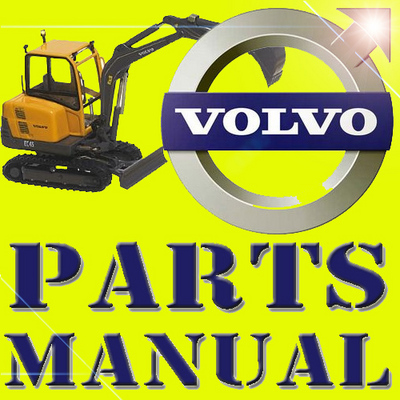 Product picture VOLVO EC13 XR MINI DIGGER EXCAVATOR PARTS CATALOG IPL MANUAL