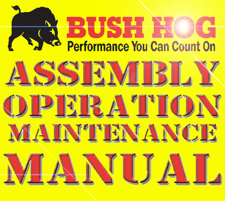 Product picture BUSH HOG HM2007 HM2008 OPERATION MAINTENANCE OWNERS MANUAL