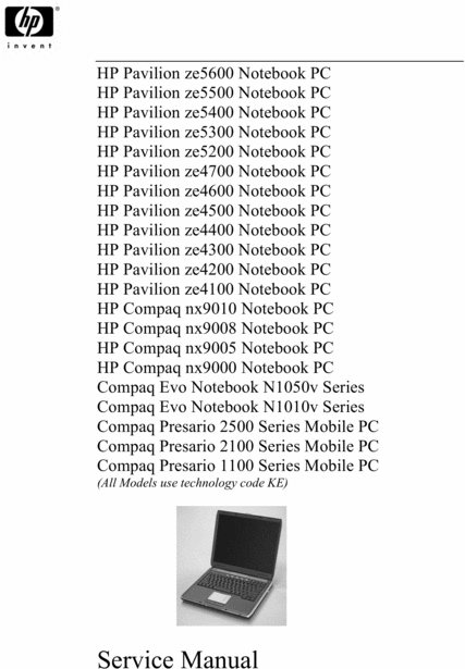 Product picture SERVICE HUGE MANUAL HP LAPTOP NOTEBOOK