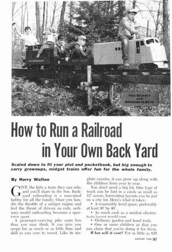 Product picture Miniature train in your garden PLANS GUIDES HOW TO VINTAGE